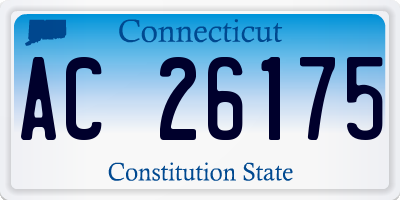 CT license plate AC26175