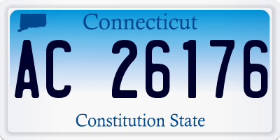 CT license plate AC26176