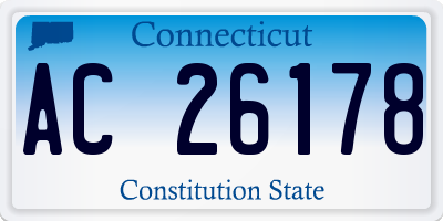 CT license plate AC26178