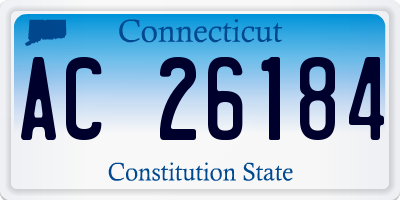 CT license plate AC26184