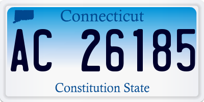 CT license plate AC26185