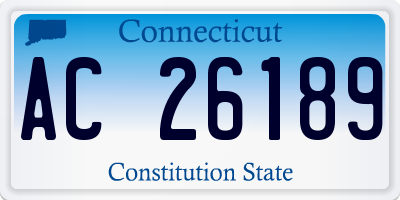 CT license plate AC26189