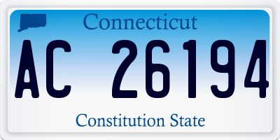 CT license plate AC26194