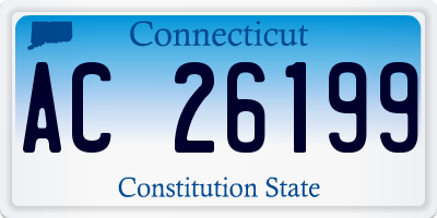 CT license plate AC26199