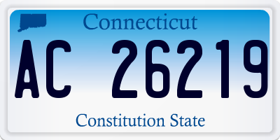 CT license plate AC26219