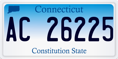 CT license plate AC26225