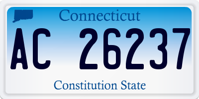 CT license plate AC26237