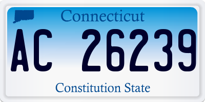 CT license plate AC26239