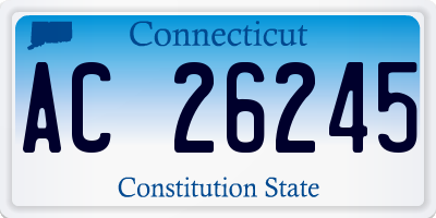 CT license plate AC26245