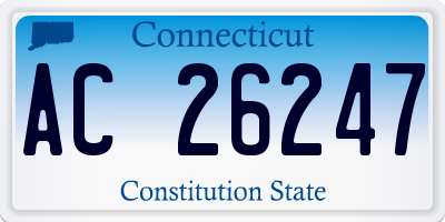 CT license plate AC26247