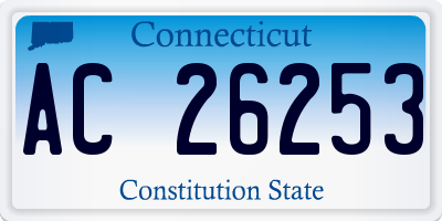 CT license plate AC26253