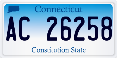 CT license plate AC26258