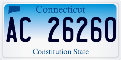 CT license plate AC26260