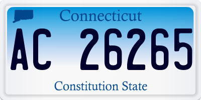 CT license plate AC26265