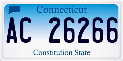 CT license plate AC26266