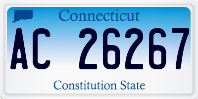 CT license plate AC26267