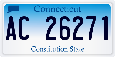 CT license plate AC26271