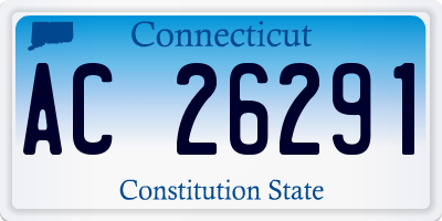 CT license plate AC26291