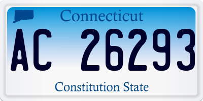 CT license plate AC26293