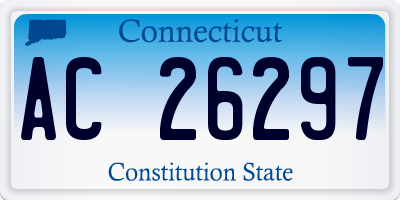 CT license plate AC26297