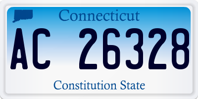 CT license plate AC26328