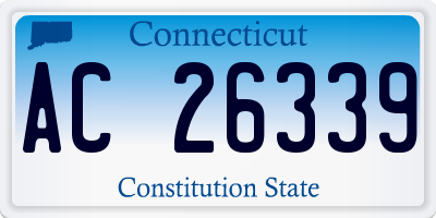 CT license plate AC26339