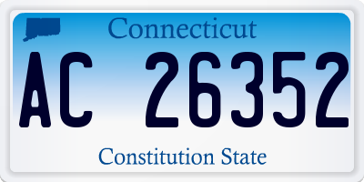 CT license plate AC26352