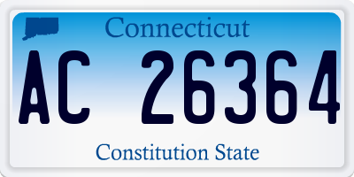 CT license plate AC26364