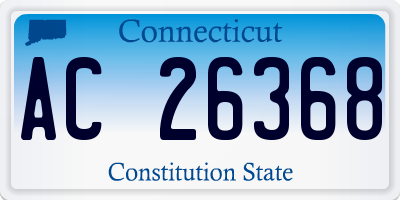 CT license plate AC26368