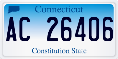 CT license plate AC26406