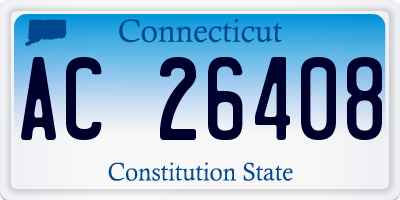 CT license plate AC26408
