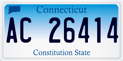 CT license plate AC26414