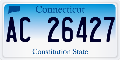 CT license plate AC26427