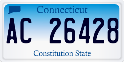 CT license plate AC26428