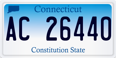 CT license plate AC26440