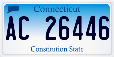 CT license plate AC26446