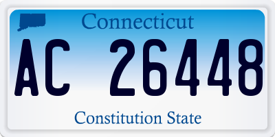CT license plate AC26448