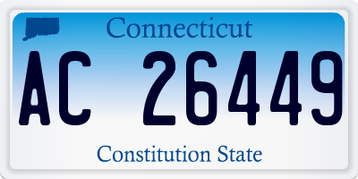 CT license plate AC26449