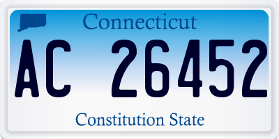 CT license plate AC26452