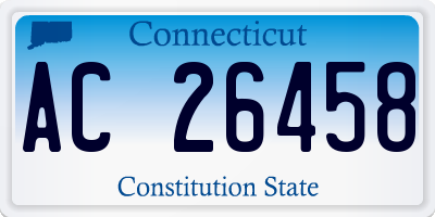CT license plate AC26458
