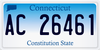 CT license plate AC26461