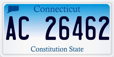 CT license plate AC26462