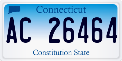 CT license plate AC26464