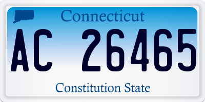 CT license plate AC26465