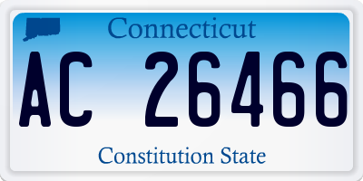 CT license plate AC26466