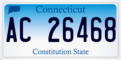 CT license plate AC26468