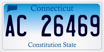 CT license plate AC26469