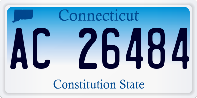 CT license plate AC26484