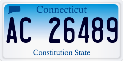 CT license plate AC26489