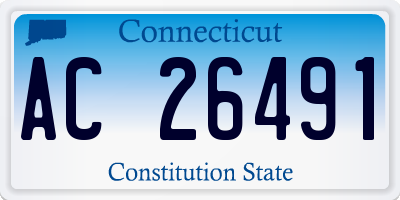 CT license plate AC26491